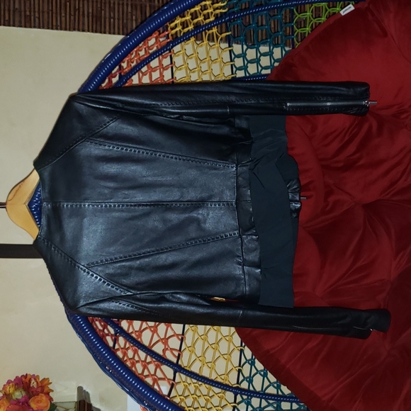 Leather jacket BCBG Malaysia black large - Picture 4 of 4